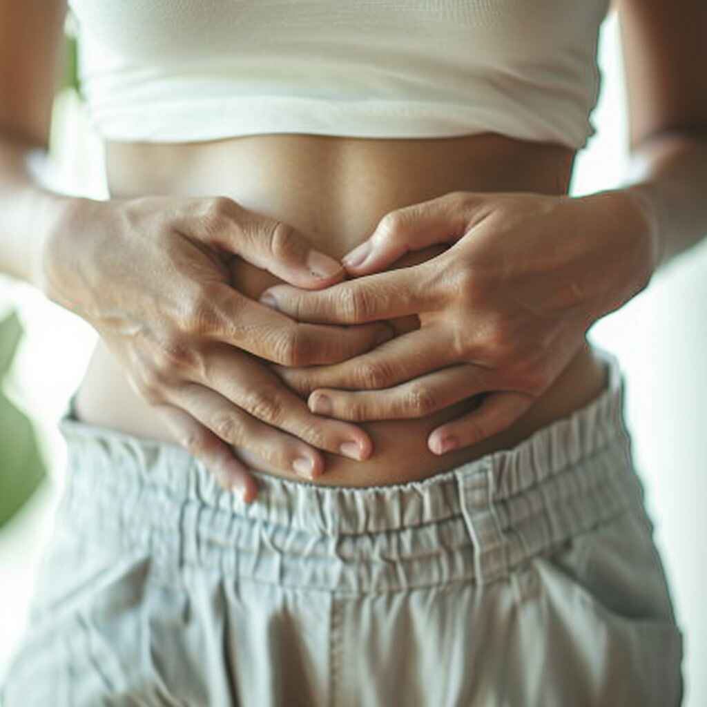 Symptoms of abdominal pain include nausea, bloating, stomach cramps, and sharp pain.