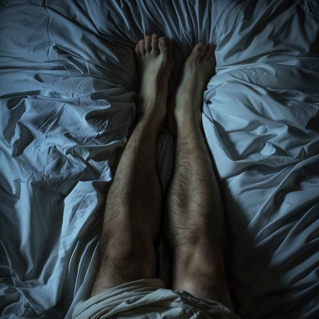 Symptoms of restless legs syndrome (RLS) include leg discomfort, urge to move legs, and restless legs at night.